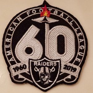 Raiders 60th Anniversary patch